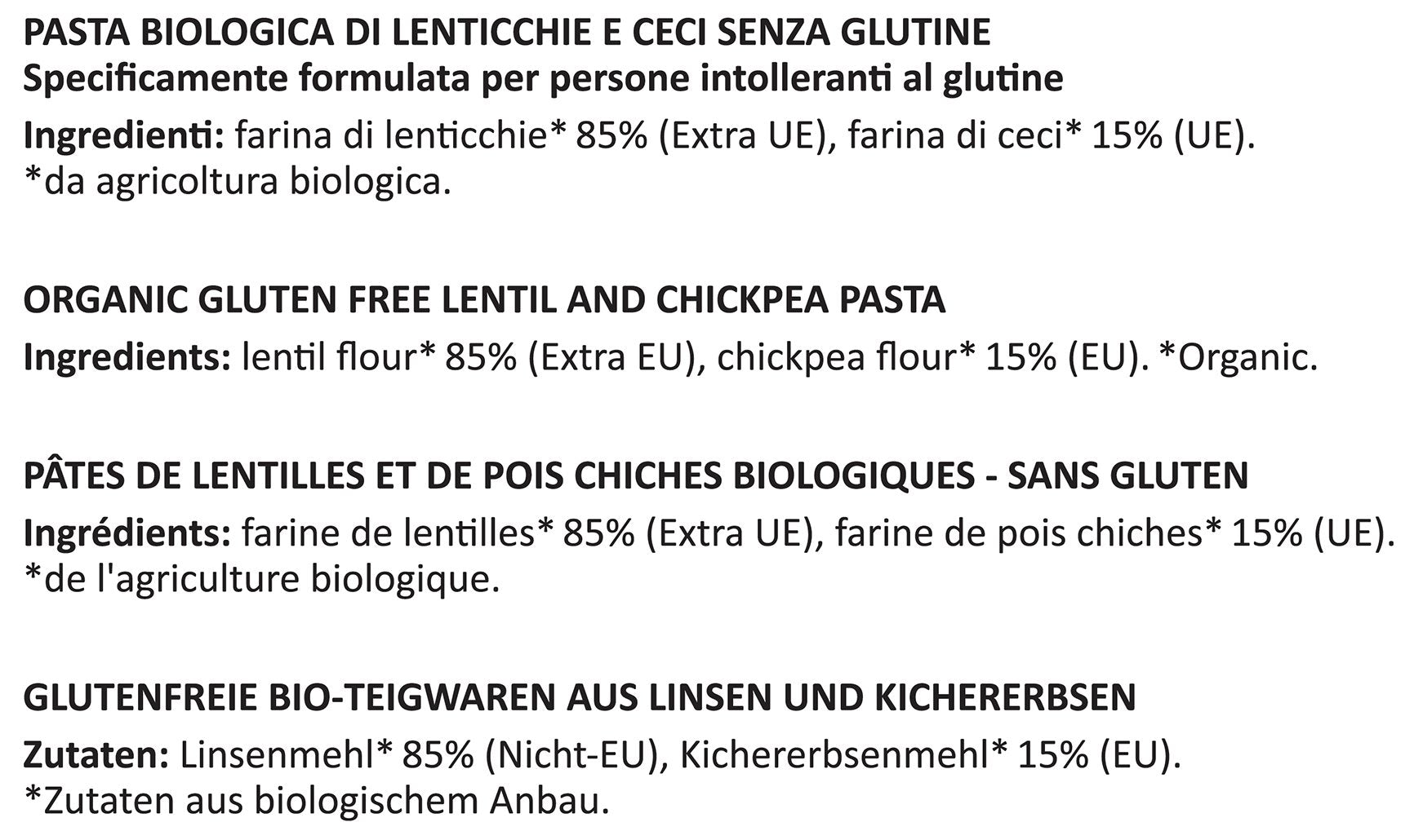 Fusilloni Biologici Lenticchie e Ceci - Farmo - Eat a better life