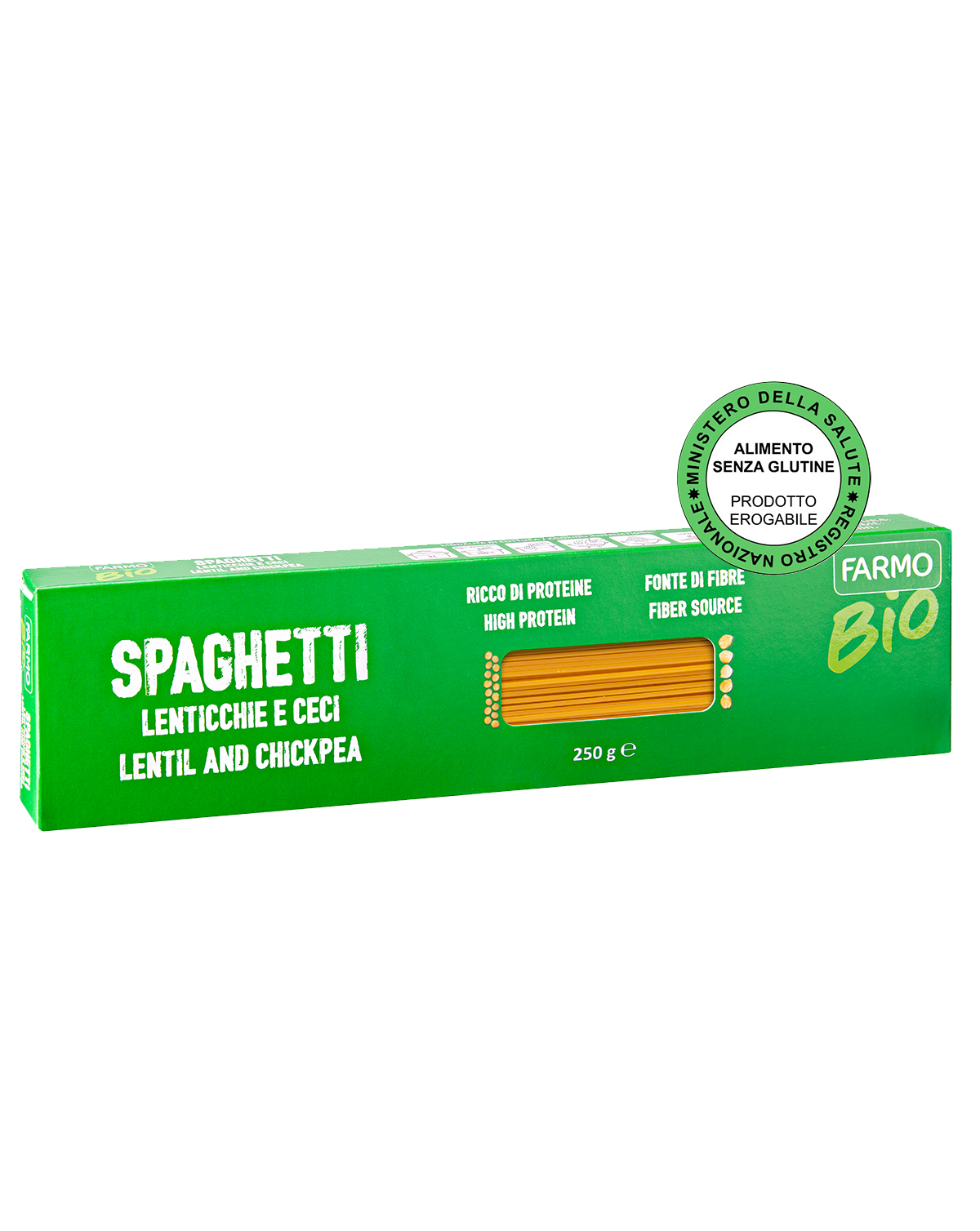 Spaghetti Biologici Lenticchie e Ceci - Farmo - Eat a better life